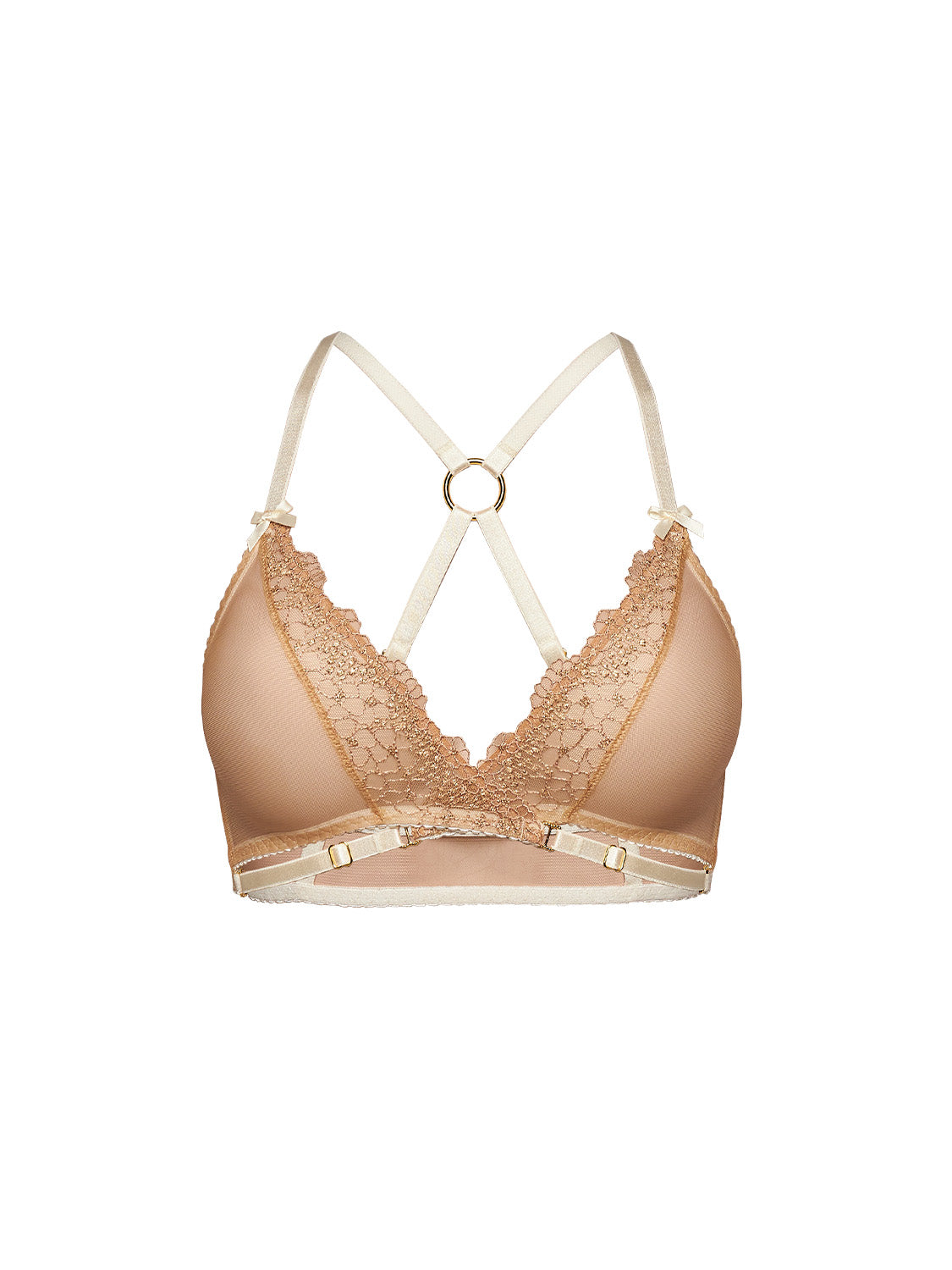 champagne opal big triangle bra