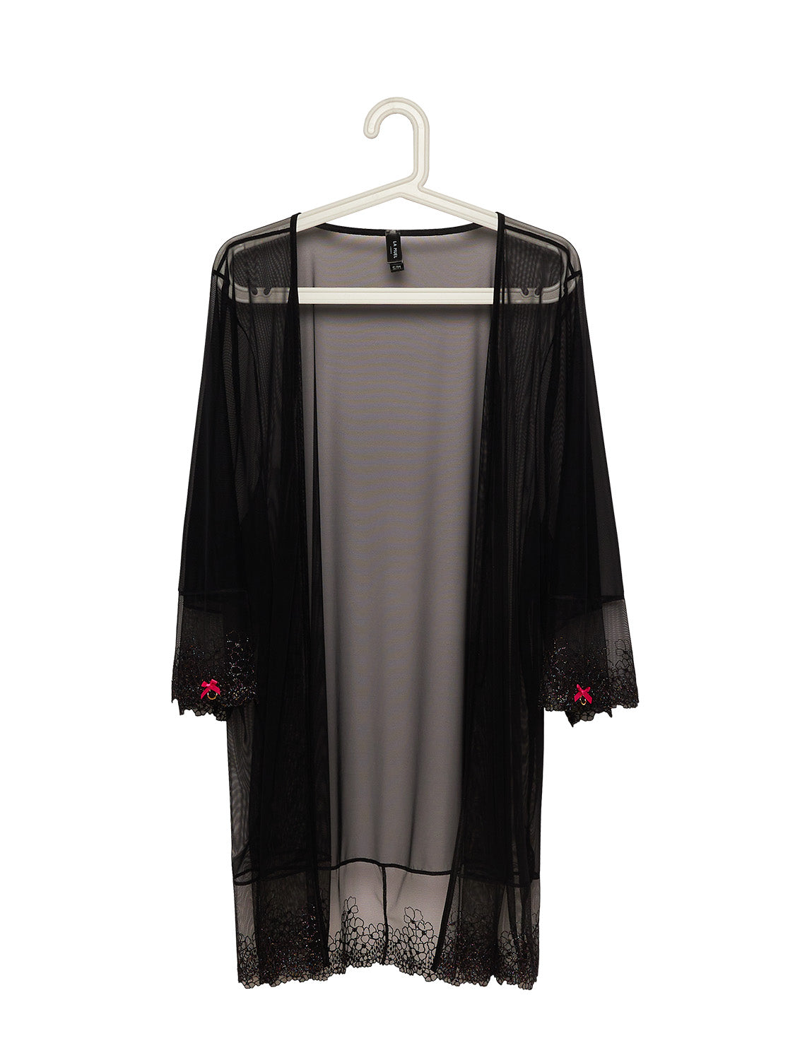 black rainbow opal robe