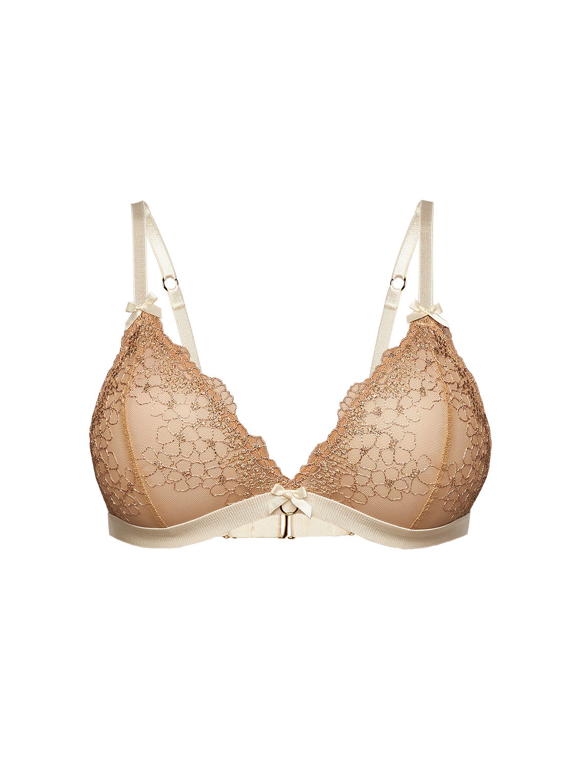 champagne opal triangle bra