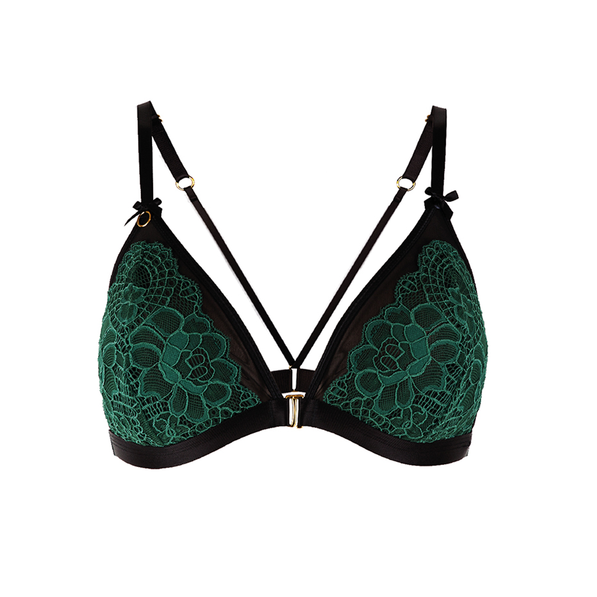green crystal - Triangle Bra