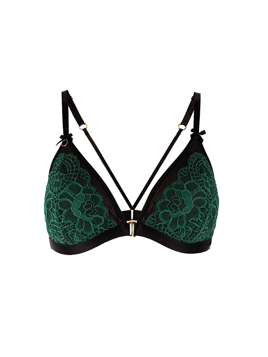 green crystal - Triangle Bra